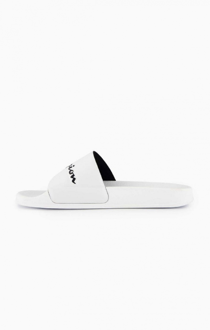 Champion Script Logo Pool Slides Badtofflor Herr Vita | 4523-YLAHD