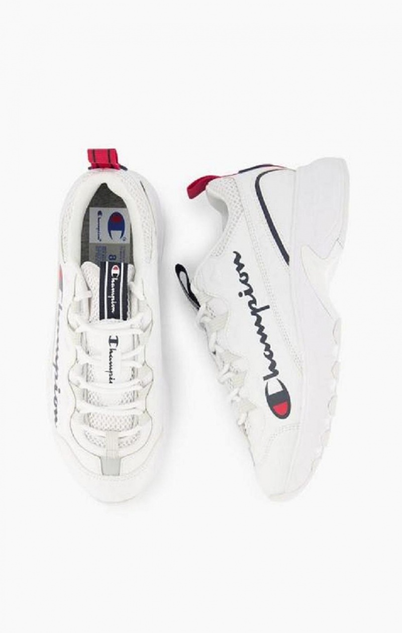 Champion Script Logo Recycled Mesh Trainers Träningsskor Dam Vita | 8702-XNGRS