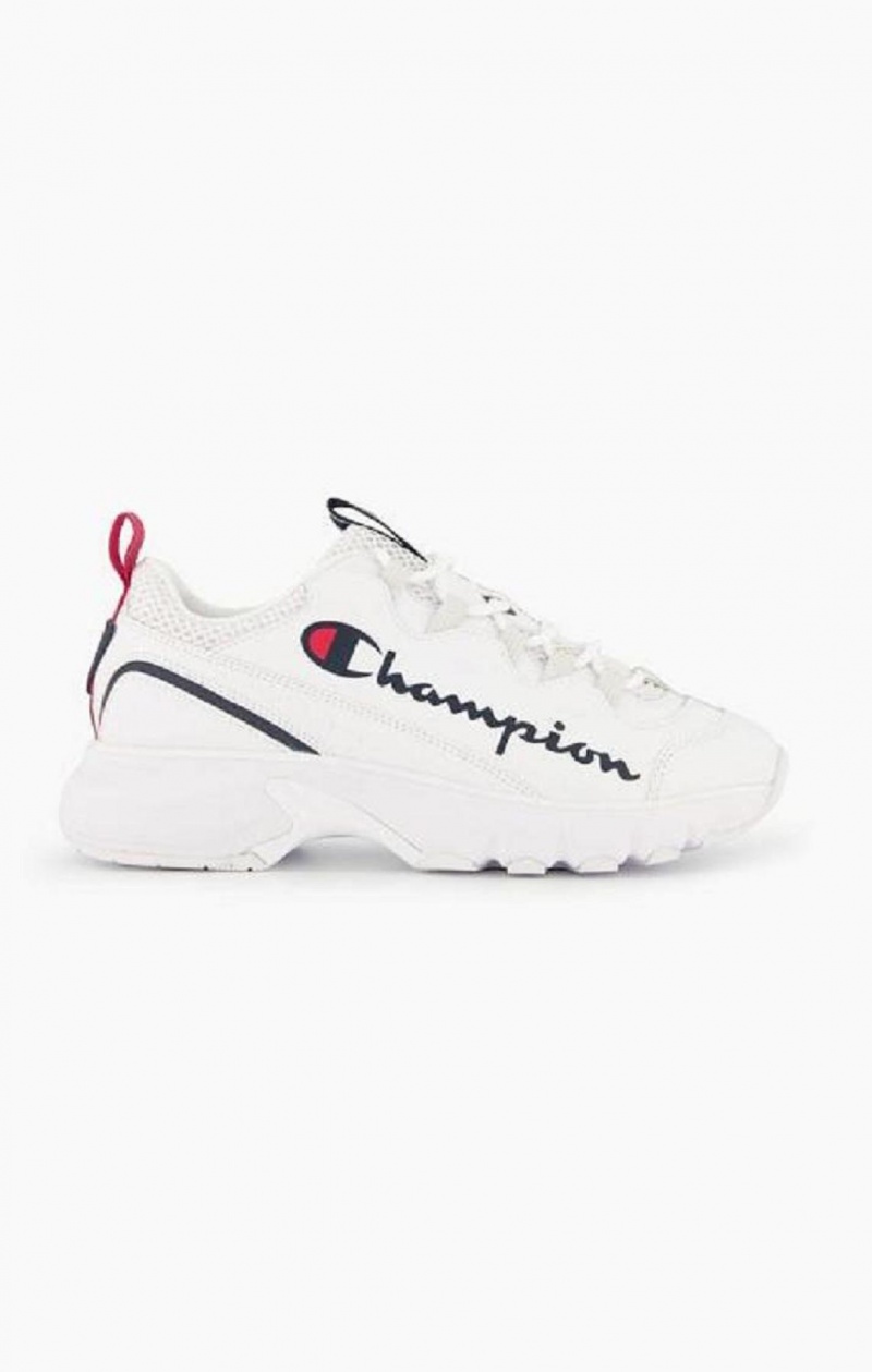 Champion Script Logo Recycled Mesh Trainers Träningsskor Dam Vita | 8702-XNGRS