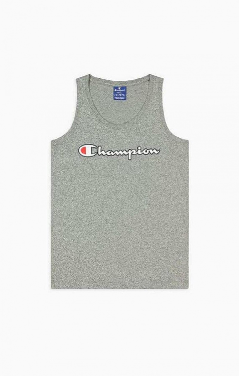 Champion Script Logo Tank Top T-shirt Dam Mörkgrå | 7258-LUIVR