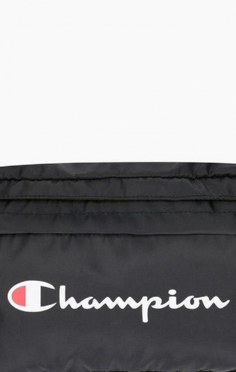 Champion Script Logo Zip Belt Bag Väskor Herr Svarta | 1024-YTZCR