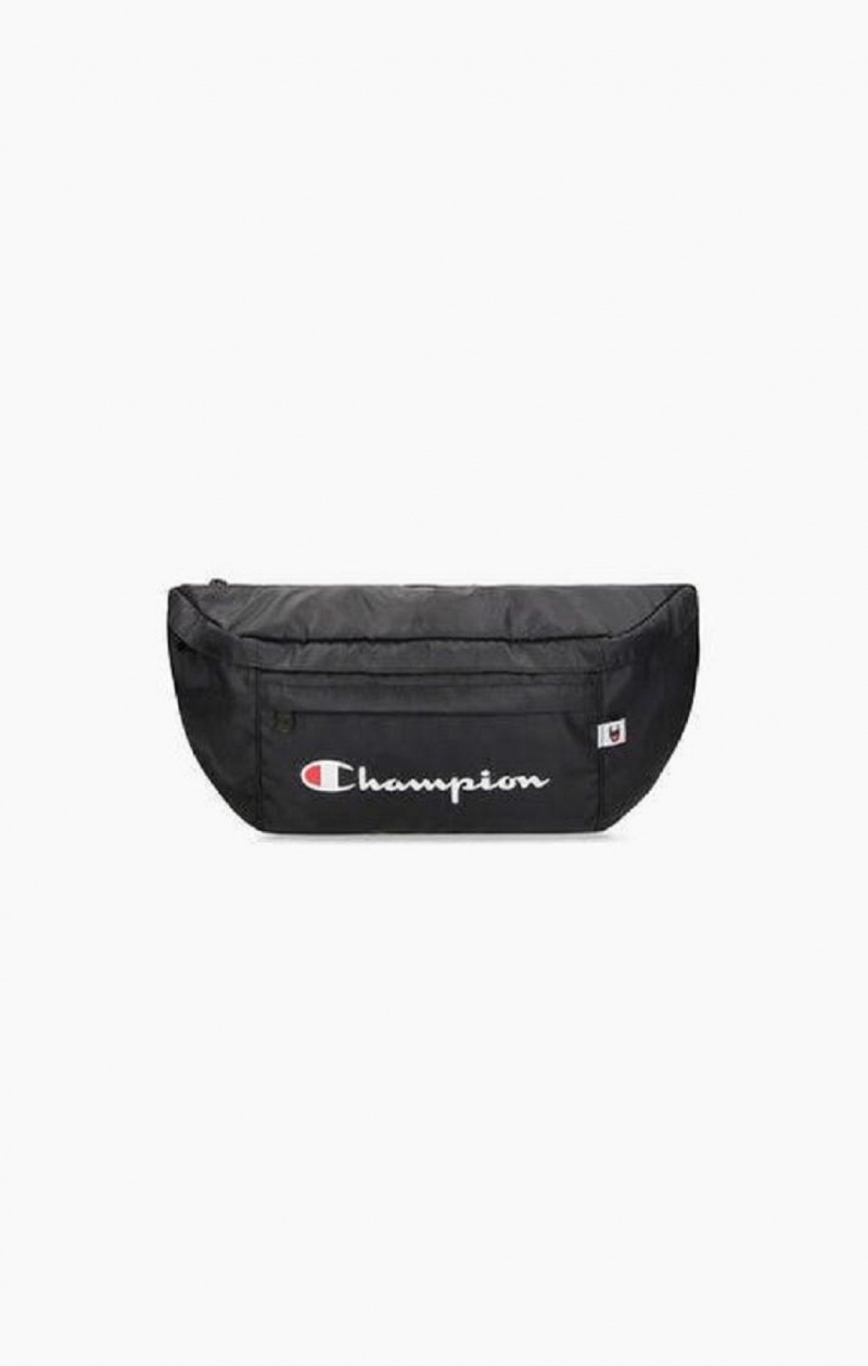 Champion Script Logo Zip Belt Bag Väskor Herr Svarta | 1024-YTZCR