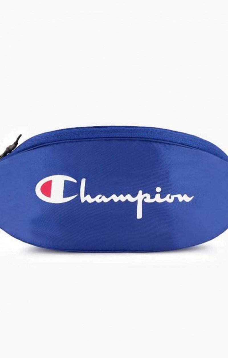 Champion Script Logo Zip Belt Bag Väskor Herr Blå | 6912-BLFJE