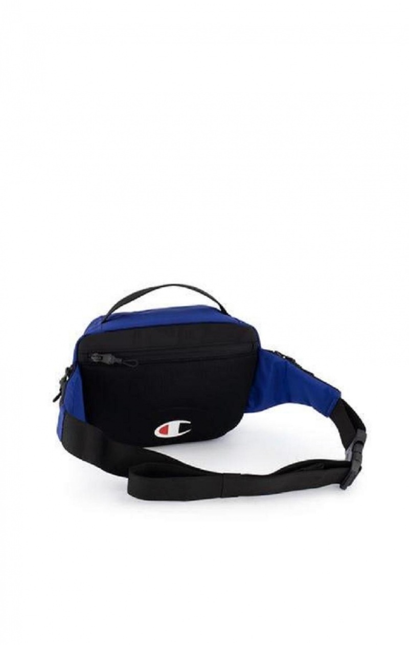 Champion Script Logo Zip Belt Bag Väskor Dam Blå | 3209-XQBTC