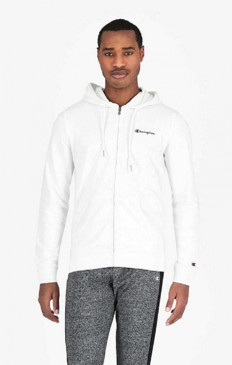 Champion Small Script Logo Hoodie Hoodie Herr Vita | 2109-EGZCH