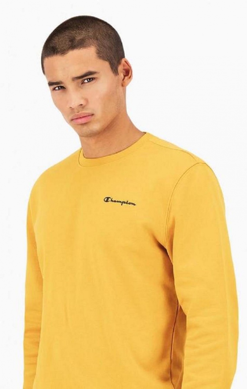 Champion Small Script Logo Sweatshirt Tröjor Herr Orange | 4691-VJNRA