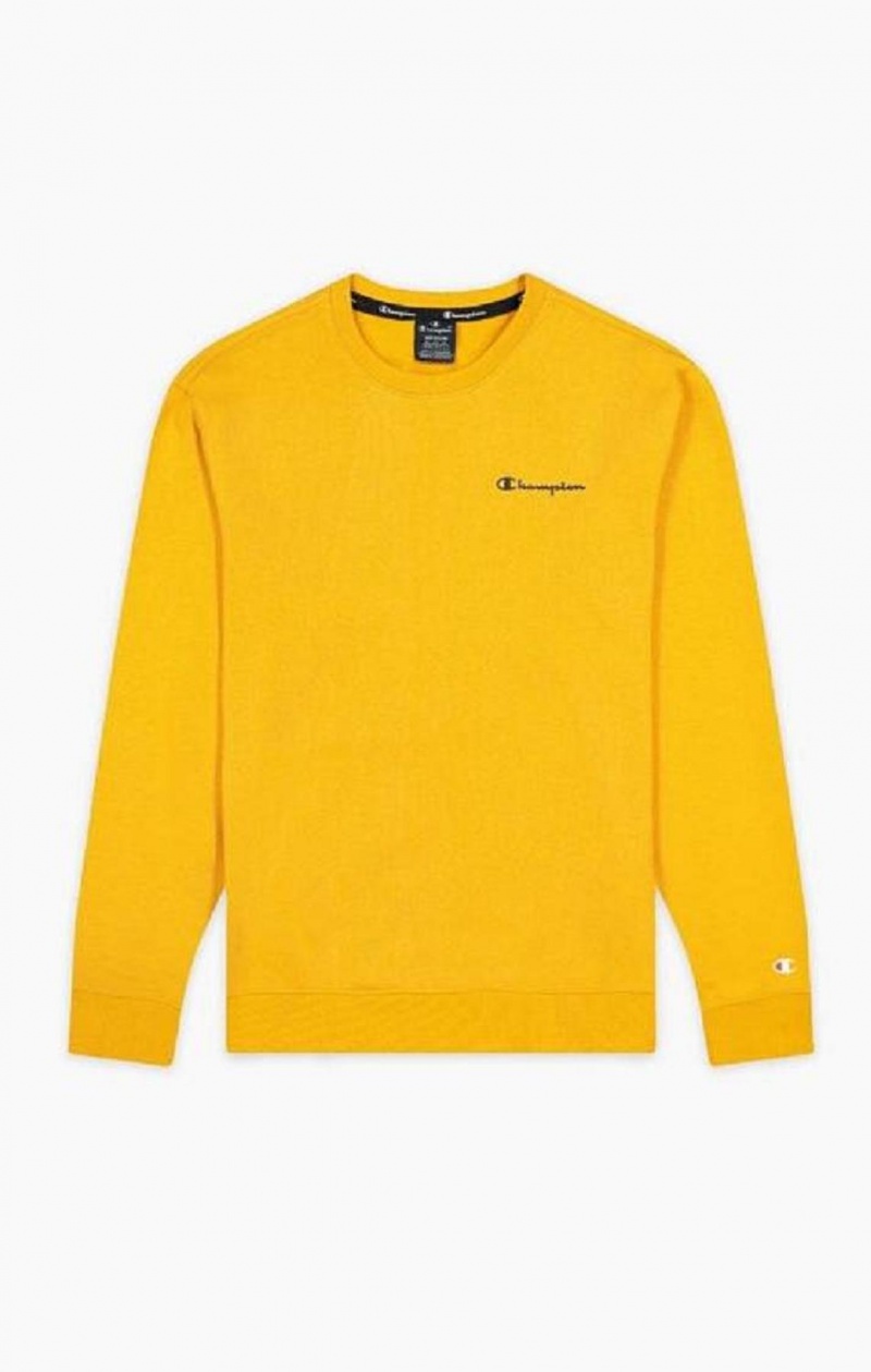 Champion Small Script Logo Sweatshirt Tröjor Herr Orange | 4691-VJNRA