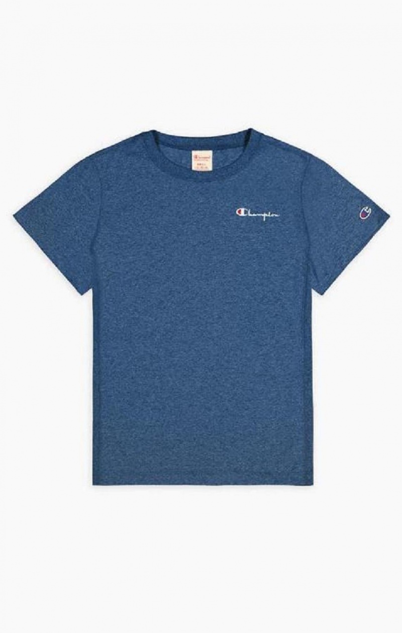 Champion Small Script Logo T-Shirt T-shirt Dam Turkos | 8715-ETVNH