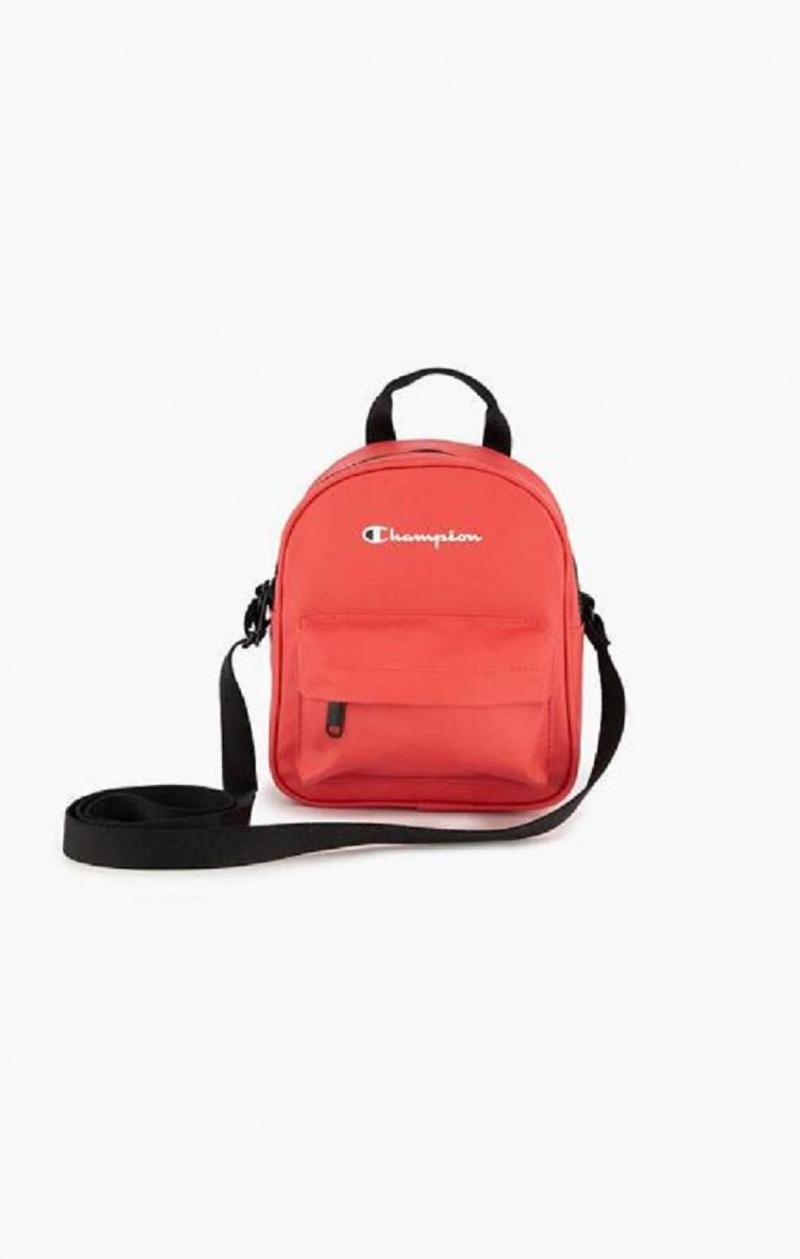 Champion Small Script Logo Woven Crossbody Backpack Väskor Dam Röda | 9507-MLNOG