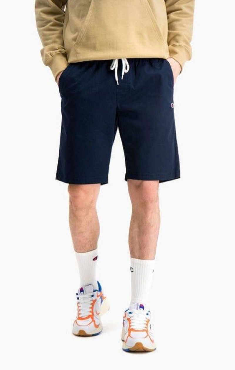 Champion Stretch Bomull Twill Bermuda Shorts Shorts Herr Mörkblå | 1536-PLOJN