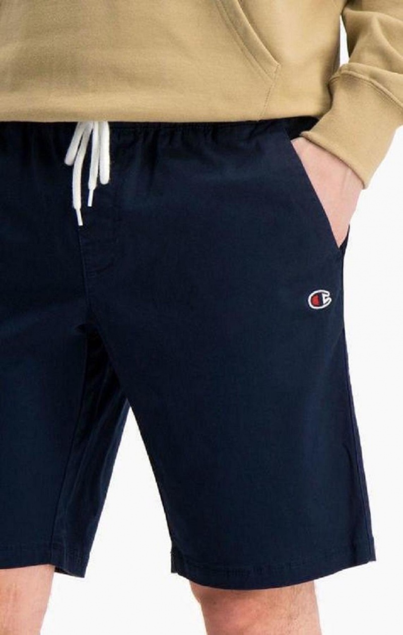 Champion Stretch Bomull Twill Bermuda Shorts Shorts Herr Mörkblå | 1536-PLOJN