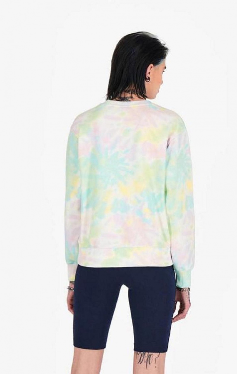 Champion Tie Dye Digital Print Sweatshirt Tröjor Dam Korall | 0328-QKUPN