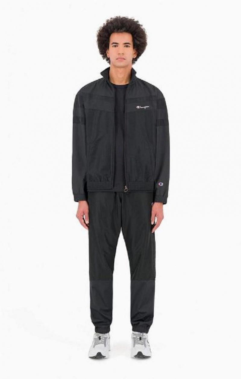 Champion Tonal Panel Tracksuit Trousers Träningsoverall Herr Svarta | 6349-AVWBM