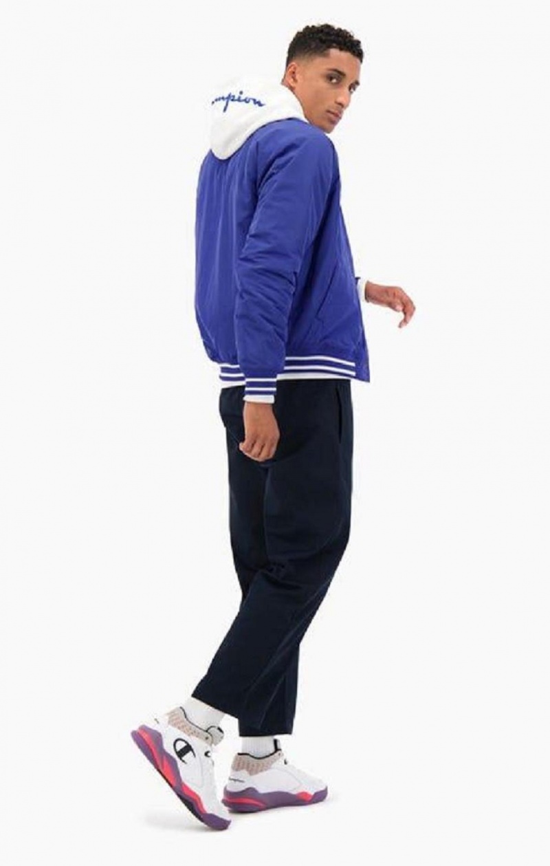 Champion Varsity Bomber Jacket Jackor Herr Mörkblå | 5024-GERAC