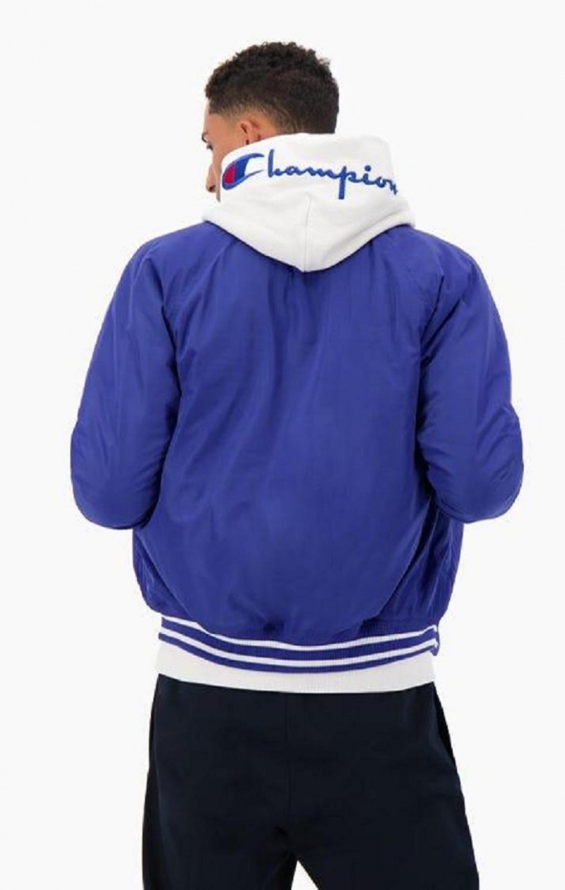 Champion Varsity Bomber Jacket Jackor Herr Mörkblå | 5024-GERAC