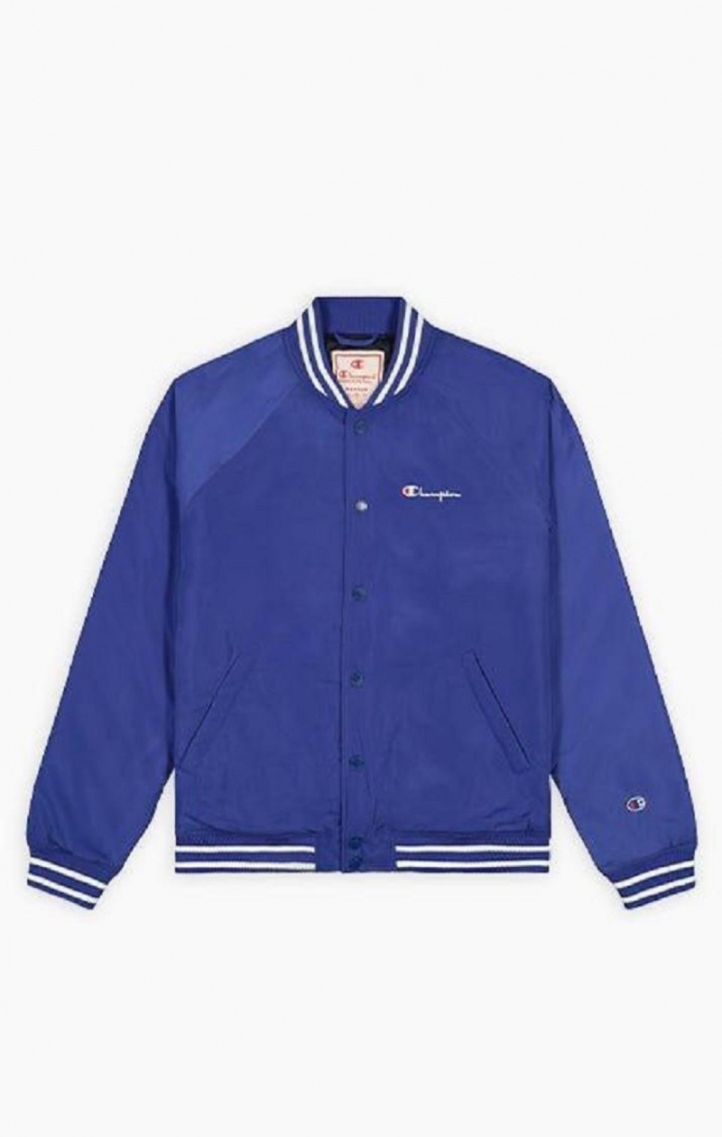 Champion Varsity Bomber Jacket Jackor Herr Mörkblå | 5024-GERAC