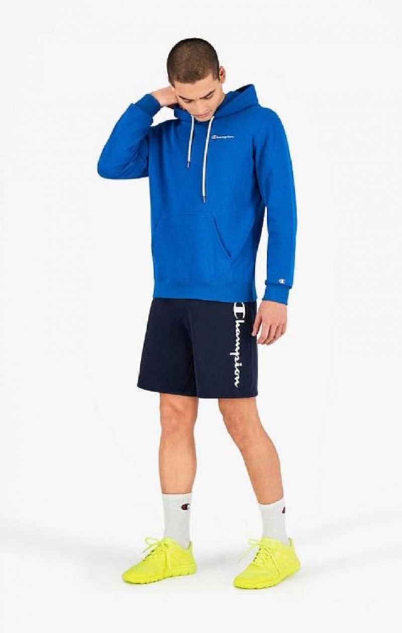 Champion Vertical Script Logo Shorts Shorts Herr Mörkblå | 4756-SCLKR