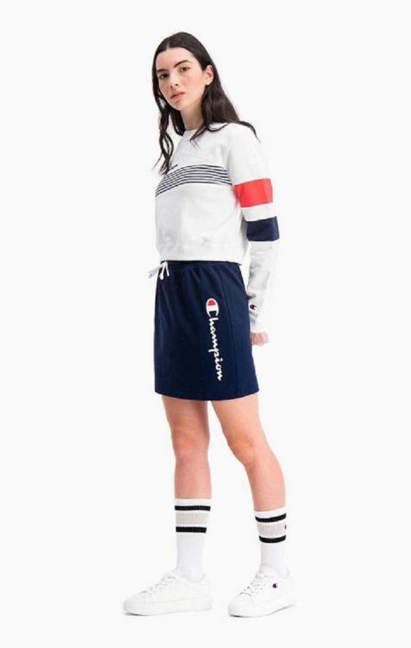 Champion Vertical Script Logo Sweat Skirt Kjolar Dam Mörkturkos | 5429-SMLFI