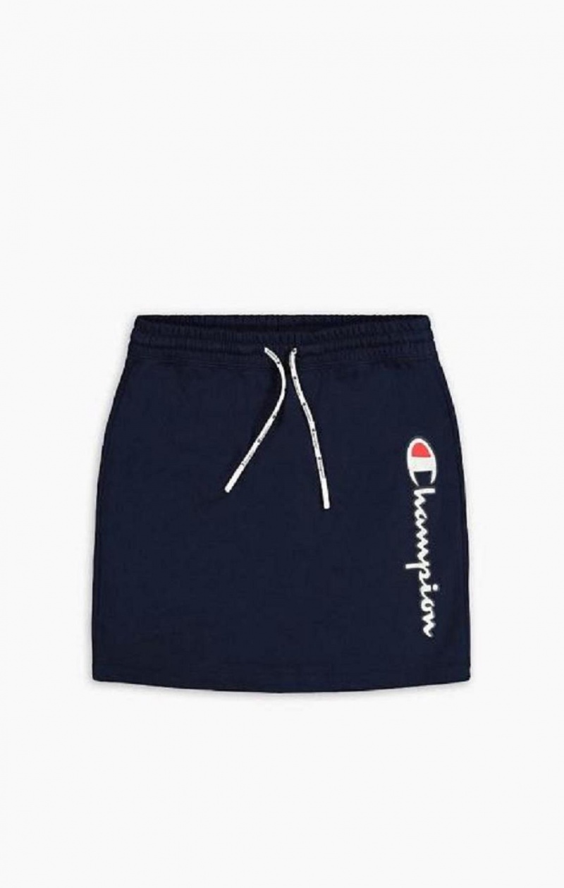 Champion Vertical Script Logo Sweat Skirt Kjolar Dam Mörkturkos | 5429-SMLFI