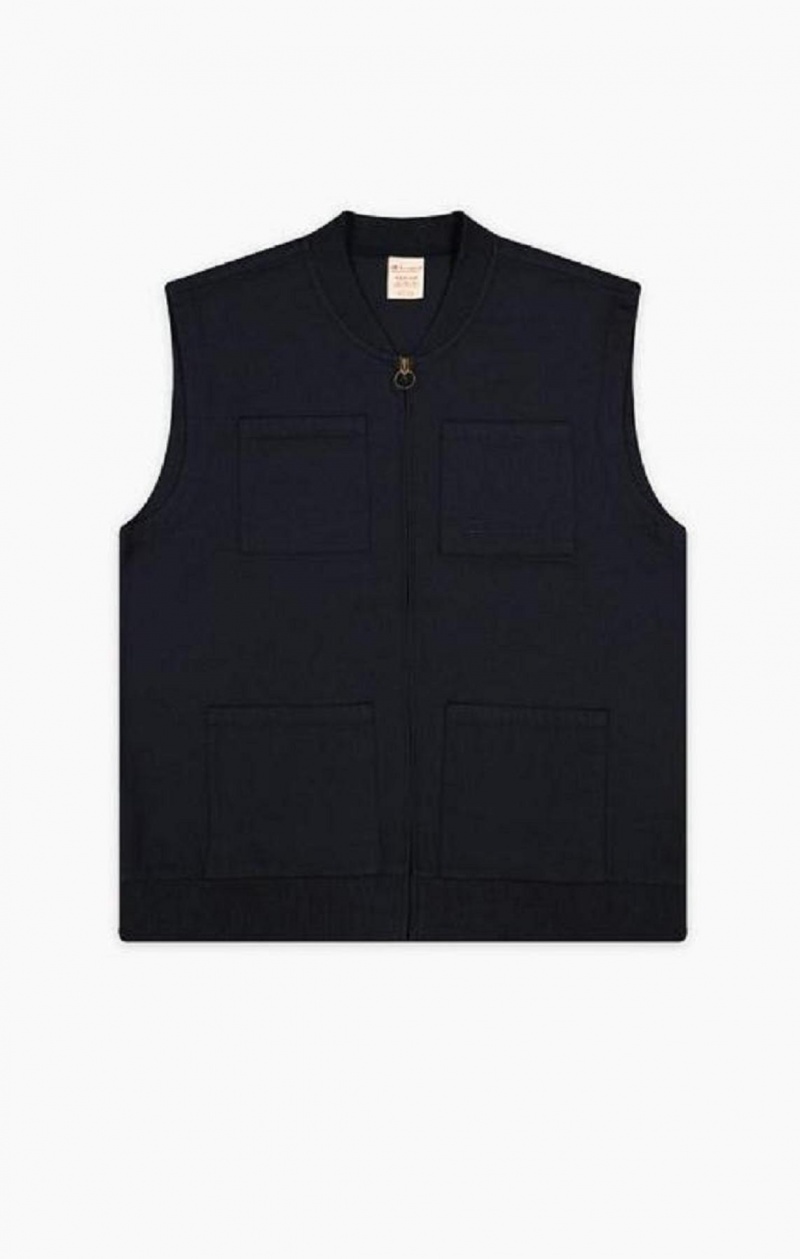 Champion Woven Utility Vest Jackor Herr Mörkblå | 7359-ROVMC