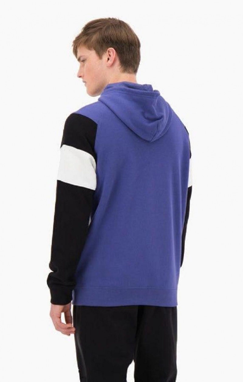 Champion Zip-Up Colour Block Bomull Terry Hooded Jacket Hoodie Herr Lavendel | 9548-OBDEY