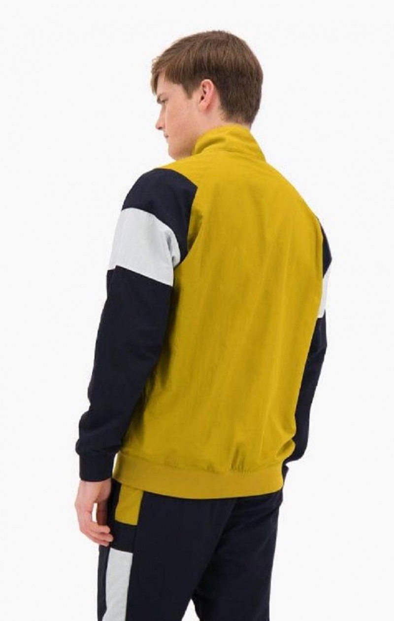 Champion Zip-Up Colour Block Jacket Träningsoverall Herr Guld | 4985-OQCEP