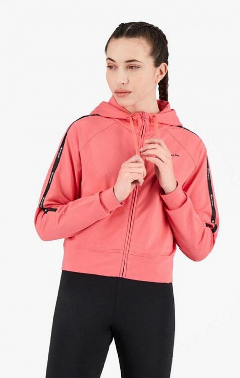 Champion Zip-Up Hoodie + Leggings Tracksuit Hoodie Dam Rosa | 5842-JHTOM