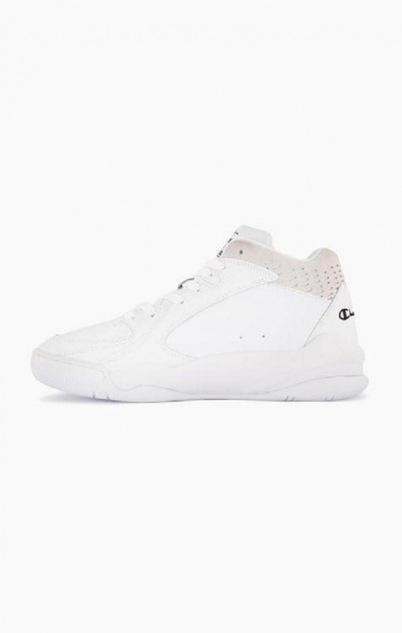 Champion Zone Mid Trainers Träningsskor Dam Vita | 6489-ZTHGL