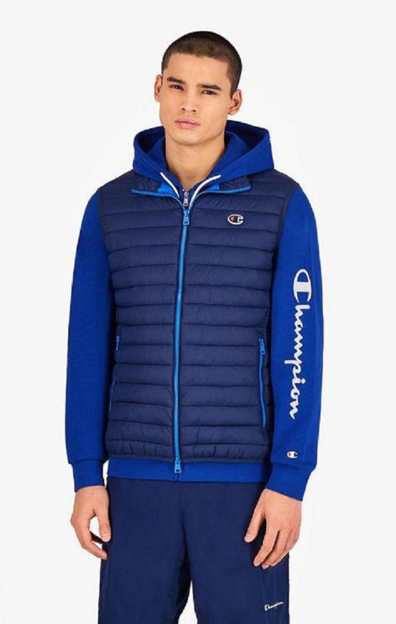 Champion Ärmlös Paneled Gilet Jackor Herr Mörkblå | 6310-SMKQP